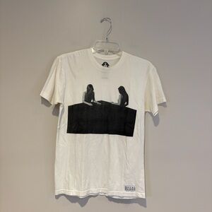 Royal Blood White Graphic T-Shirt with Black Design
